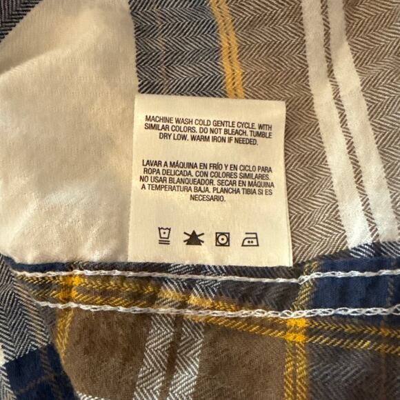 Roebuck & Co. Pearl Snap Front Western Long Sleeve Shirt Mens XL Plaid Rodeo Vtg - Picture 5 of 9